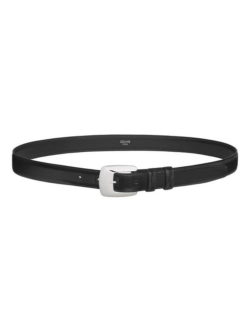 CELINE BC-14 25mm Leather Belt Black