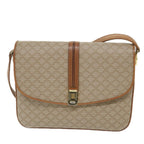 CELINE Macadam Canvas Shoulder Bag Beige  58580