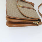 CELINE Macadam Canvas Shoulder Bag Beige  58580