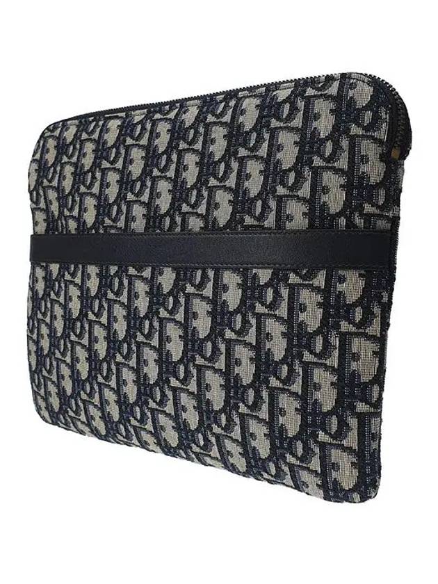 Diortravel Oblique Clutch Bag Kit Blue Dior