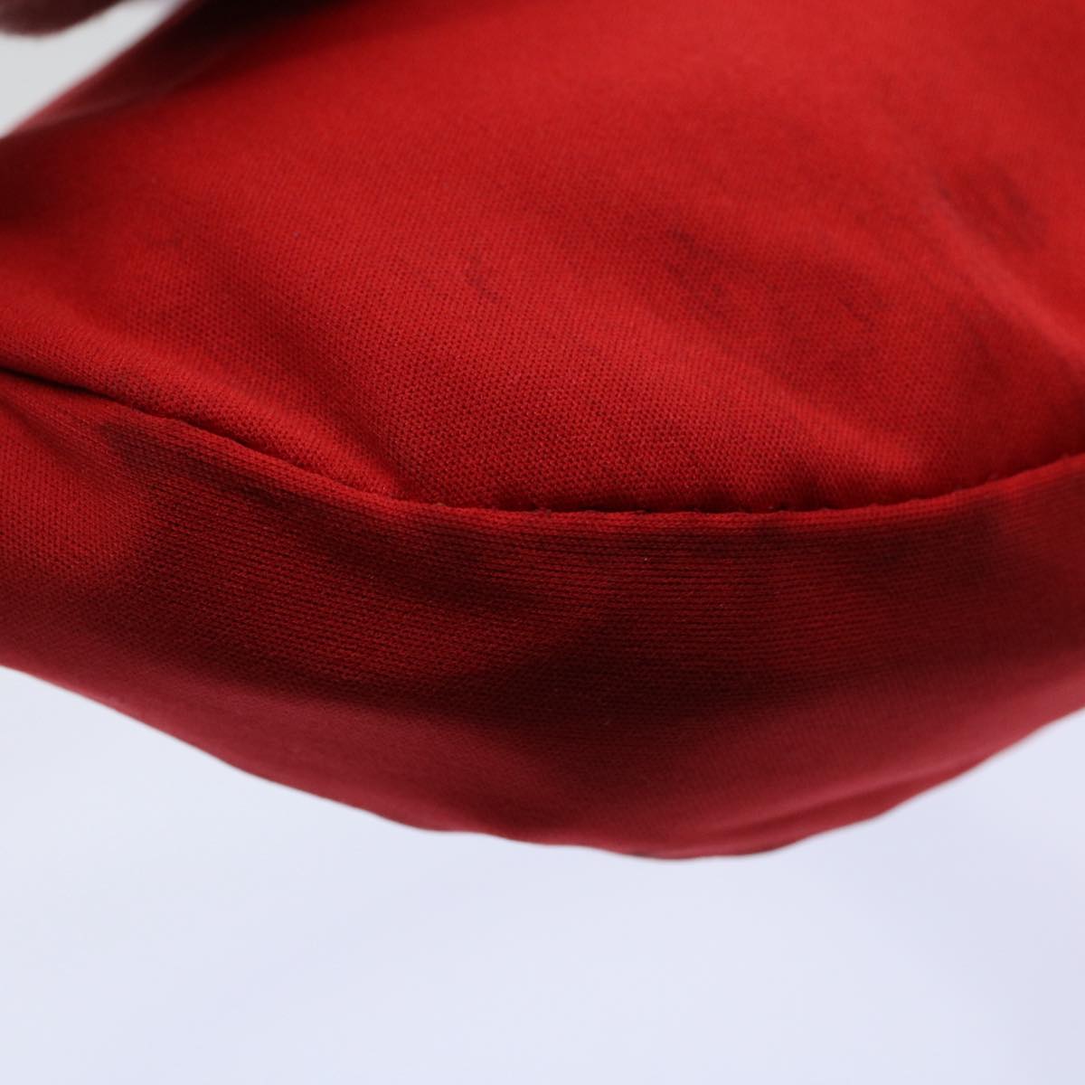 FENDI Mamma Baguette Shoulder Bag Nylon Red58610