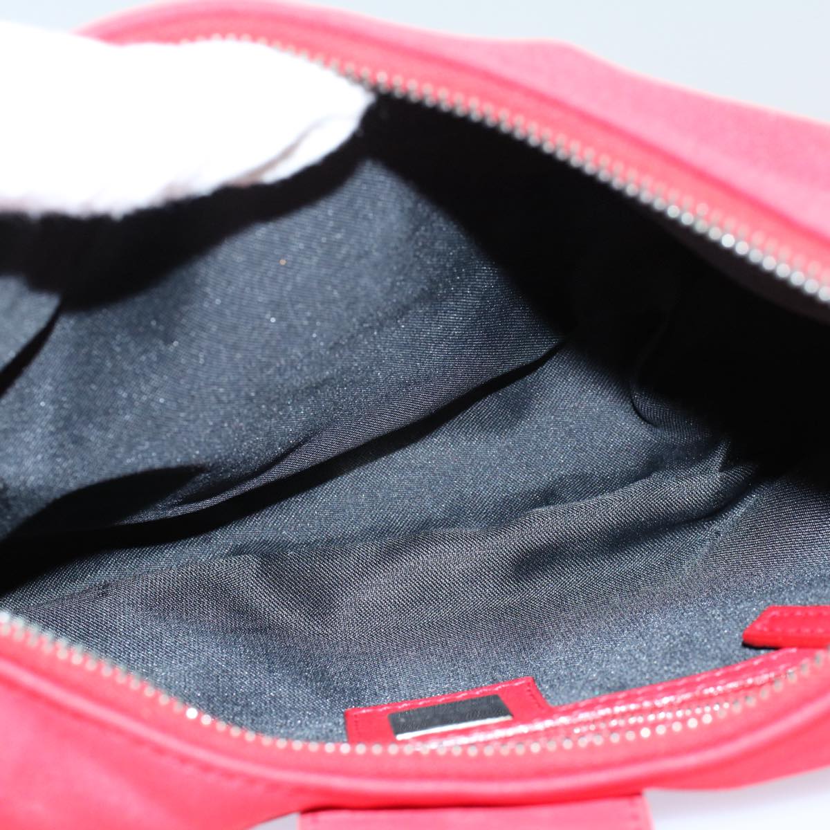 FENDI Mamma Baguette Shoulder Bag Nylon Red58610