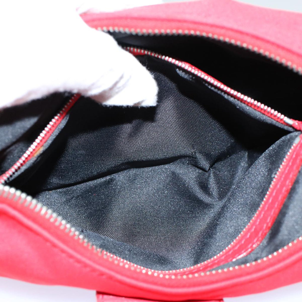FENDI Mamma Baguette Shoulder Bag Nylon Red58610