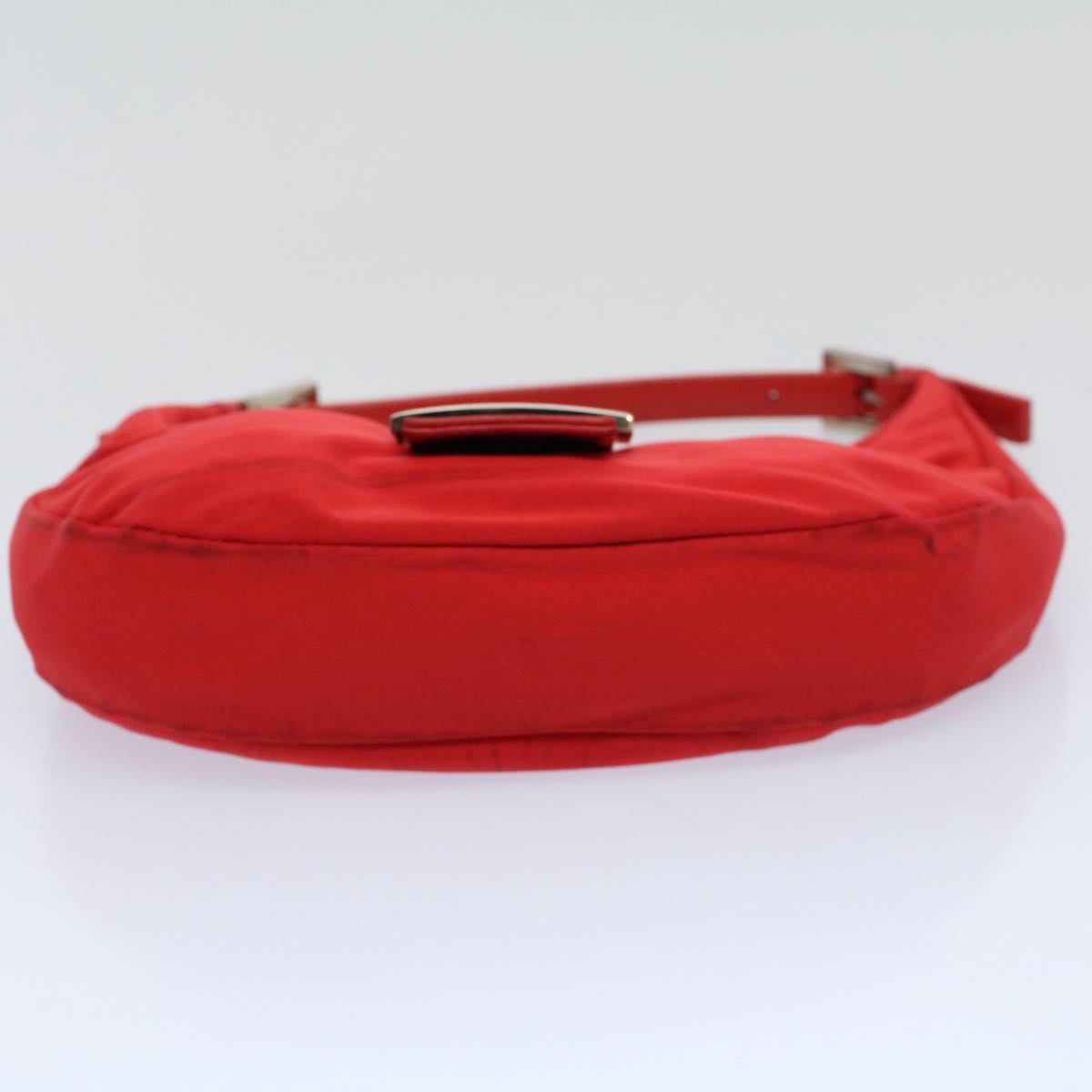 FENDI Mamma Baguette Shoulder Bag Nylon Red58610
