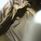 FENDI Zucca Canvas Mamma Baguette Shoulder Bag Nylon Brown58625