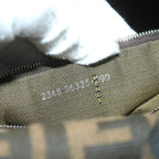 FENDI Zucca Canvas Mamma Baguette Shoulder Bag Nylon Brown58625