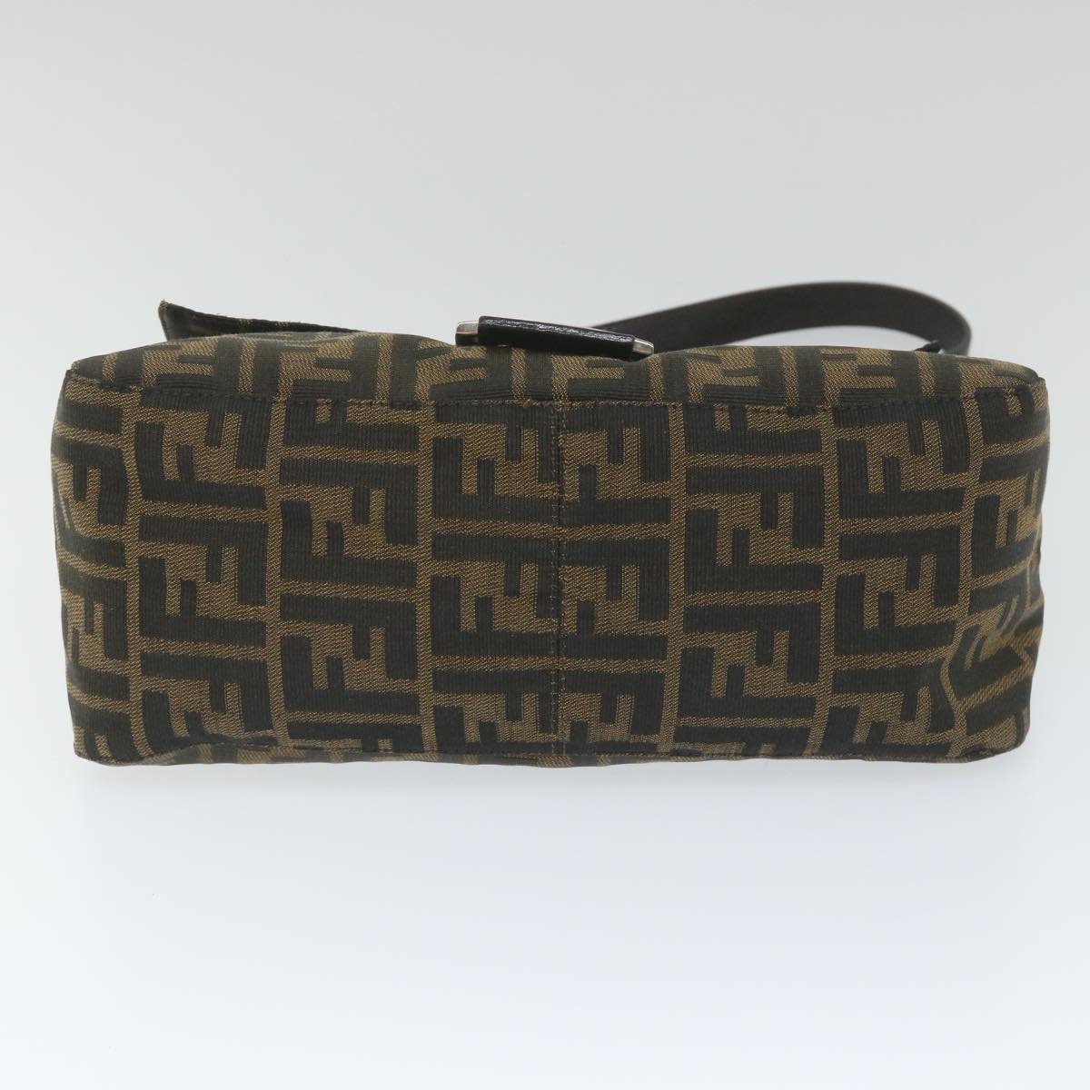 FENDI Zucca Canvas Mamma Baguette Shoulder Bag Nylon Brown58625