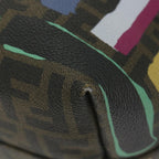 FENDI Zucca Canvas Tote Bag PVC Leather Brown Multicolor58632