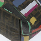 FENDI Zucca Canvas Tote Bag PVC Leather Brown Multicolor58632