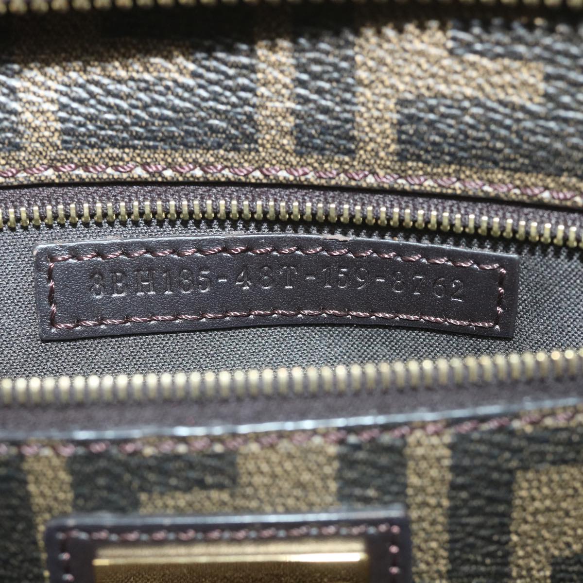 FENDI Zucca Canvas Tote Bag PVC Leather Brown Multicolor58632
