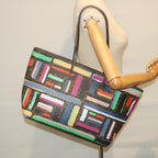 FENDI Zucca Canvas Tote Bag PVC Leather Brown Multicolor58632