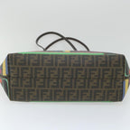 FENDI Zucca Canvas Tote Bag PVC Leather Brown Multicolor58632