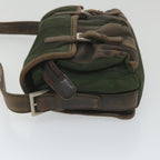 PRADA Shoulder Bag Nylon Leather Khaki 58683