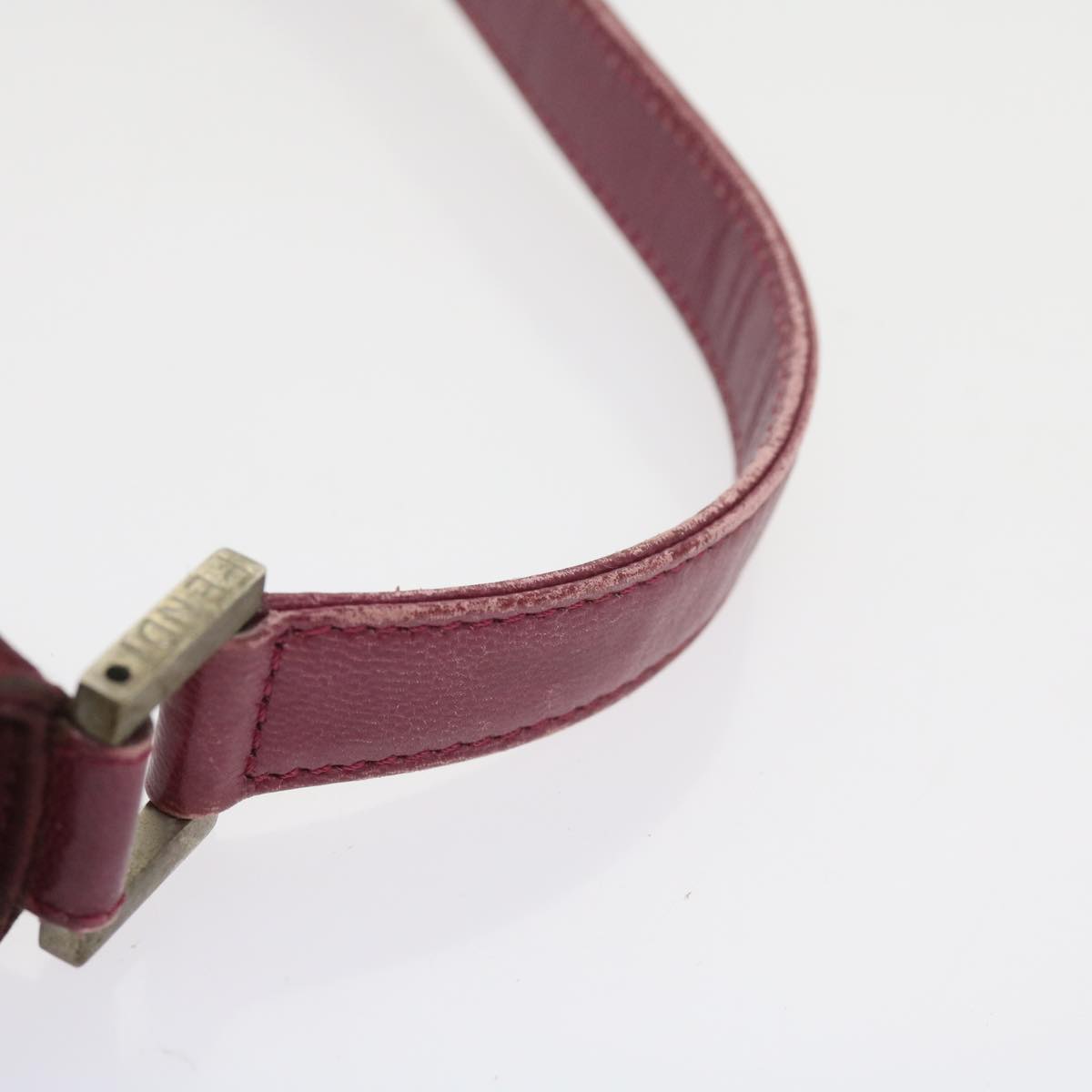 FENDI Mamma Baguette Shoulder Bag Nylon Bordeaux58685