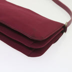 FENDI Mamma Baguette Shoulder Bag Nylon Bordeaux58685