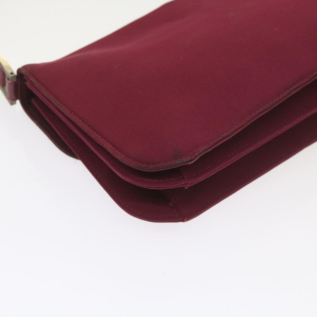 FENDI Mamma Baguette Shoulder Bag Nylon Bordeaux58685