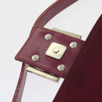 FENDI Mamma Baguette Shoulder Bag Nylon Bordeaux58685