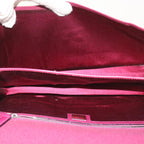 FENDI Mamma Baguette Shoulder Bag Nylon Bordeaux58685