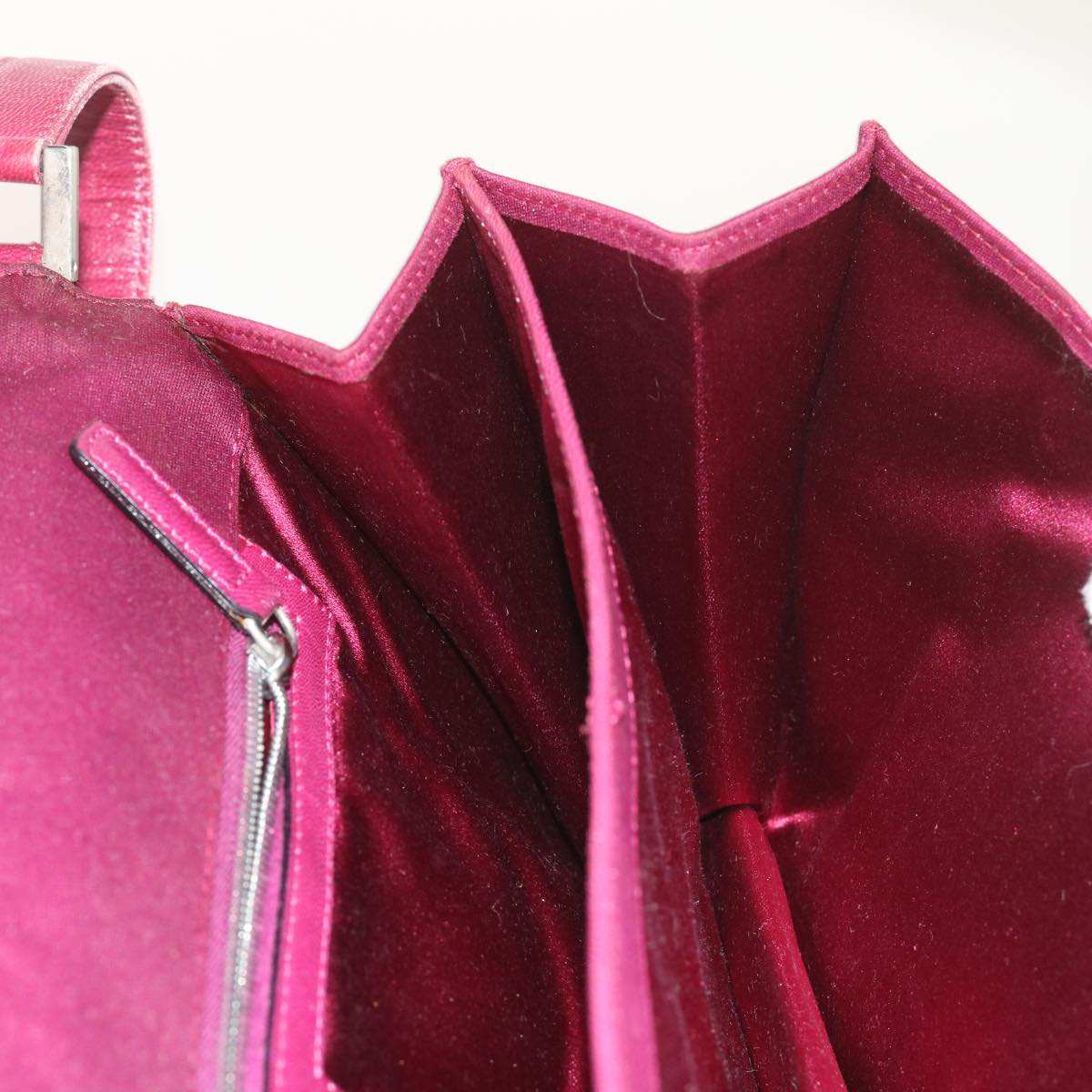 FENDI Mamma Baguette Shoulder Bag Nylon Bordeaux58685