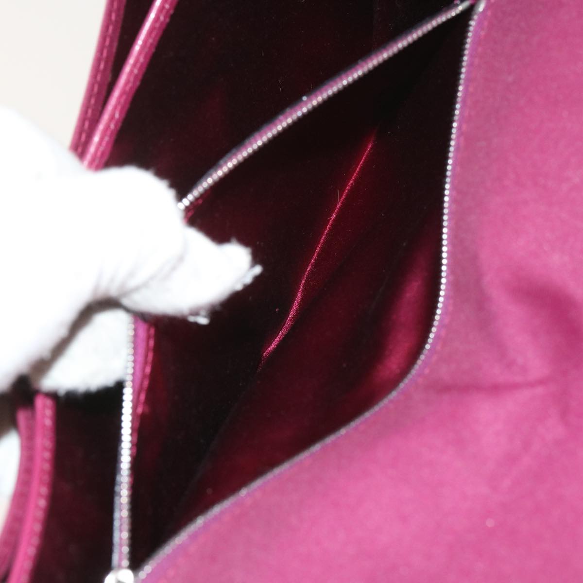 FENDI Mamma Baguette Shoulder Bag Nylon Bordeaux58685