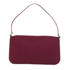 FENDI Mamma Baguette Shoulder Bag Nylon Bordeaux58685