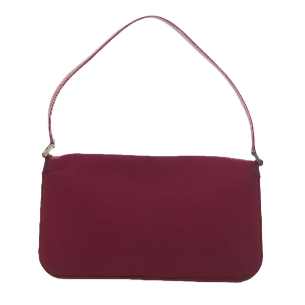 FENDI Mamma Baguette Shoulder Bag Nylon Bordeaux58685