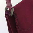 FENDI Mamma Baguette Shoulder Bag Nylon Bordeaux58685