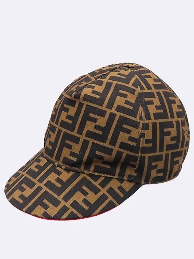 Fendi FXQ498 A6NR FF Logo Ball Cap Hat