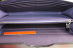 Hermes Wallet H569 Ladies Lambskin Purple