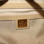 FENDI Zucchino Canvas Hand Bag Coated Canvas Orange58780