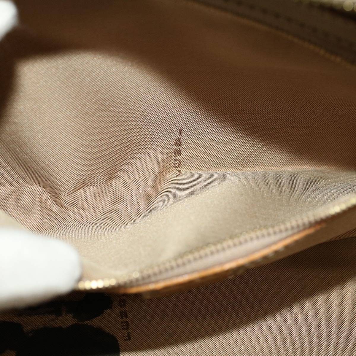 FENDI Zucchino Canvas Hand Bag Coated Canvas Orange58780