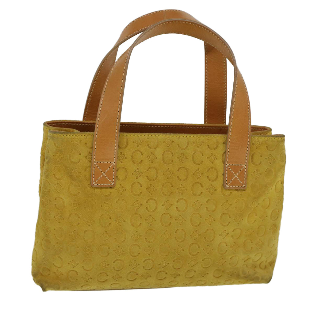 CELINE C Macadam Canvas Hand Bag Yellow  58815