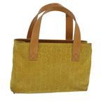 CELINE C Macadam Canvas Hand Bag Yellow  58815