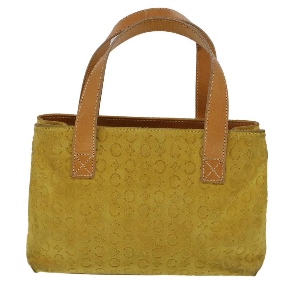 CELINE C Macadam Canvas Hand Bag Yellow  58815