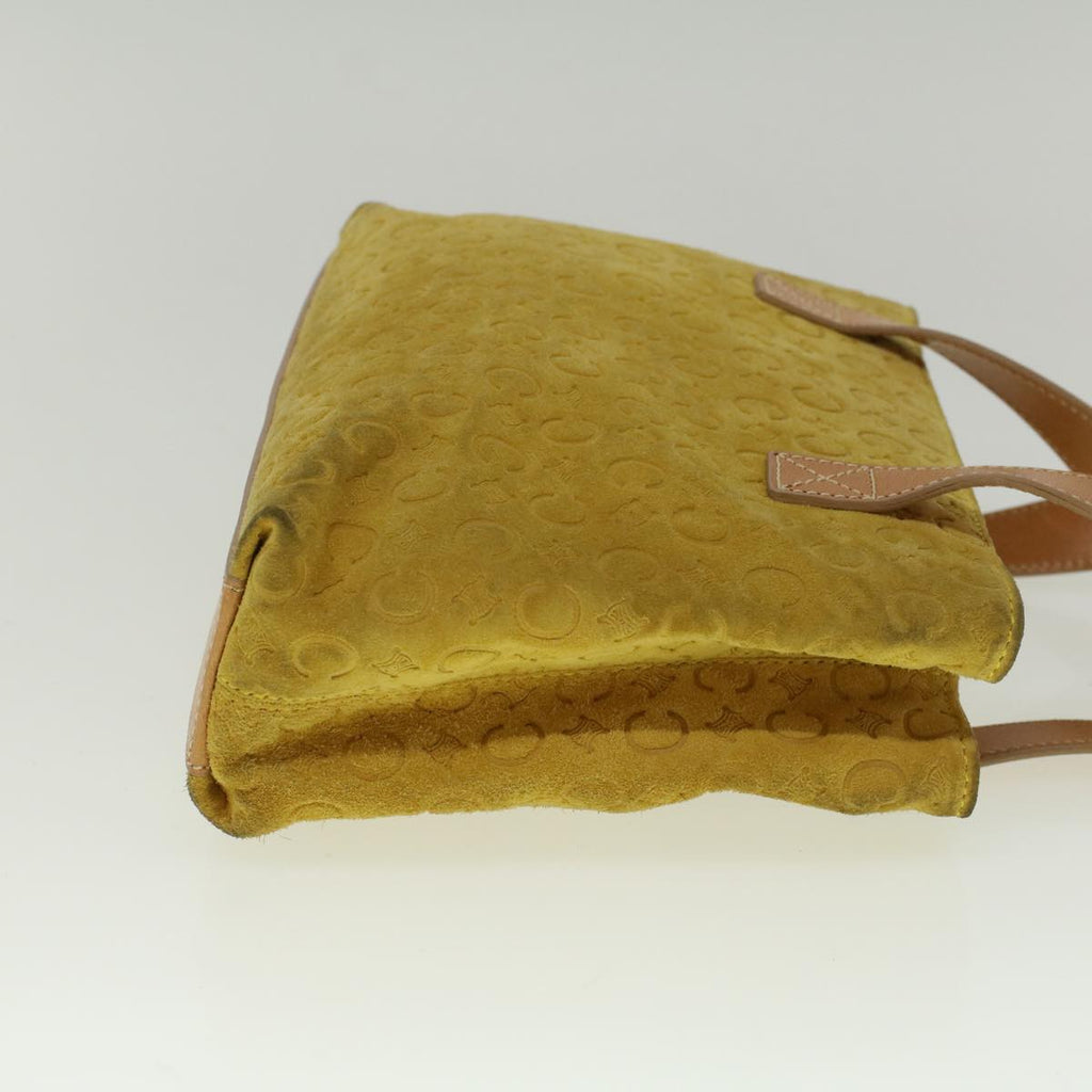 CELINE C Macadam Canvas Hand Bag Yellow  58815