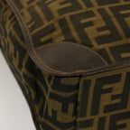 FENDI Tote Bag Nylon Brown Black58820
