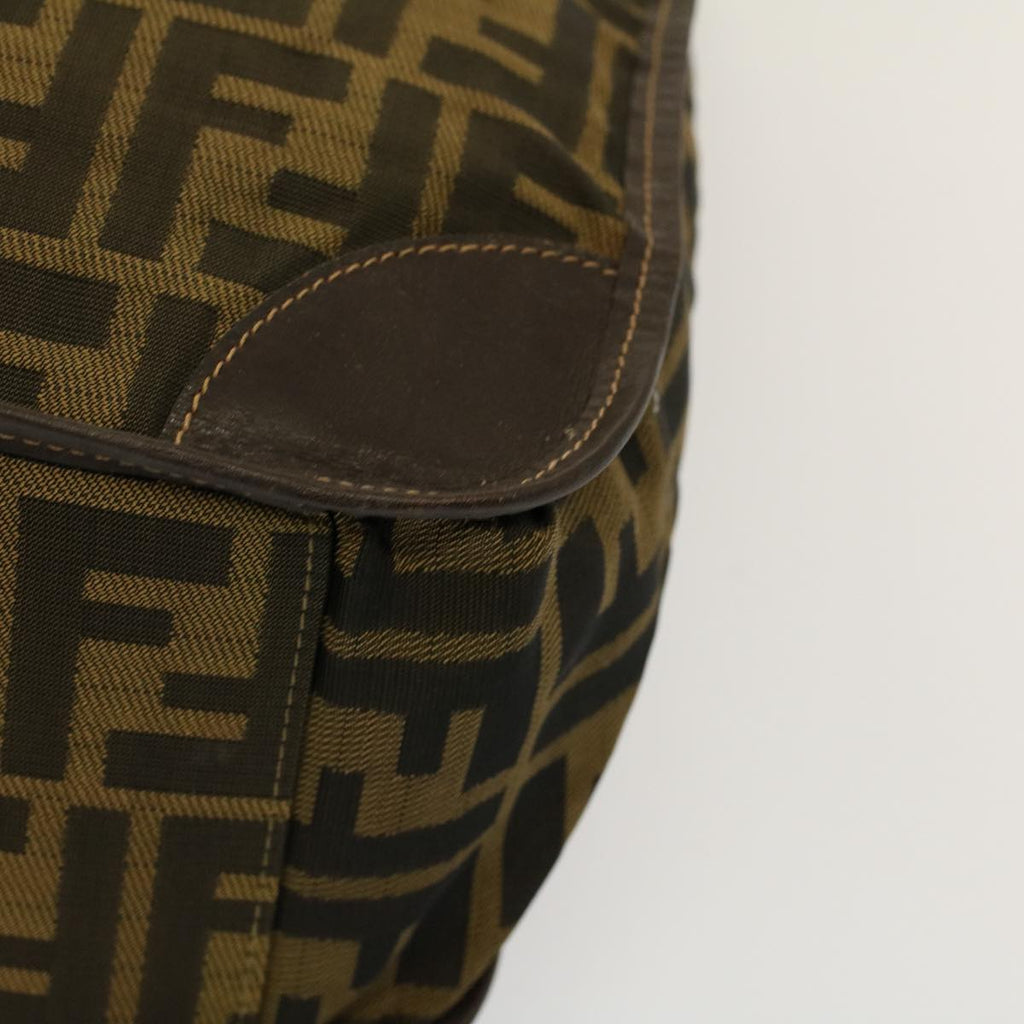 FENDI Tote Bag Nylon Brown Black58820
