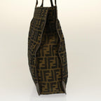 FENDI Tote Bag Nylon Brown Black58820