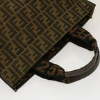 FENDI Tote Bag Nylon Brown Black58820