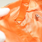 FENDI Mamma Baguette Shoulder Bag beads White Orange58824A