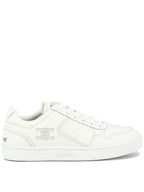 CELINE logo on leather low top sneakers white