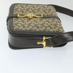 CELINE C Macadam Canvas Shoulder Bag Beige  58911