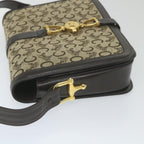 CELINE C Macadam Canvas Shoulder Bag Beige  58911