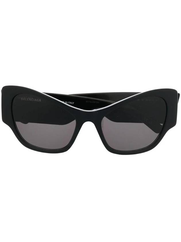 Balenciaga Eyewear Enamel Logo Cat Eye Frame Sunglasses BB0259S