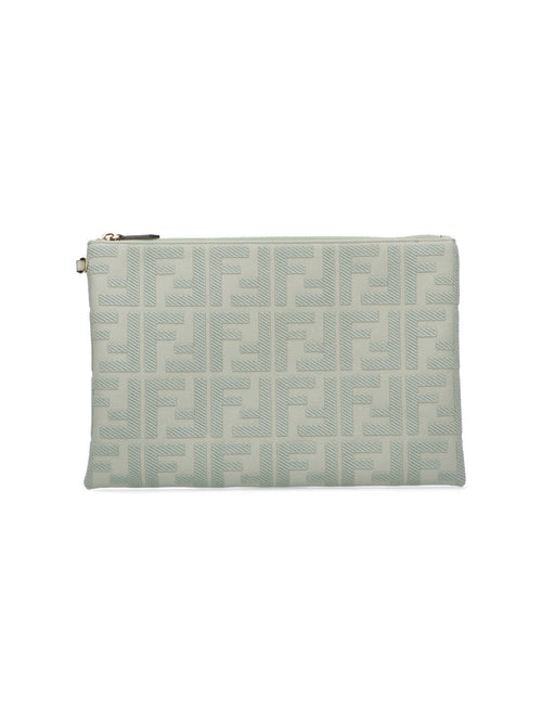 Fendi Women Ff' Large Flat Pouch