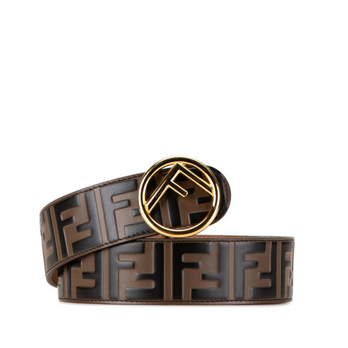 Fendi Zucca Belt Brown PVC