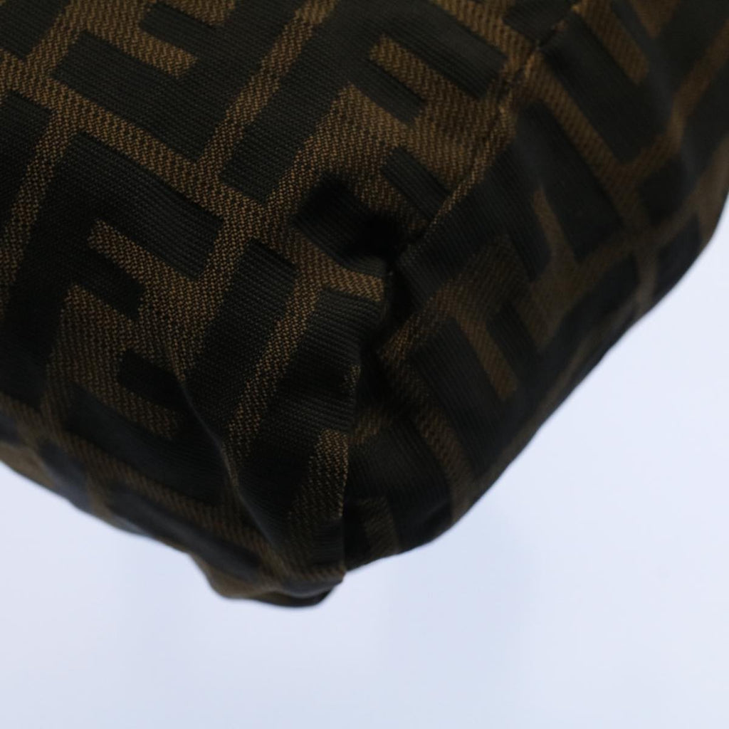 FENDI Zucca Canvas Hand Bag Black Brown59091