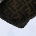 FENDI Zucca Canvas Hand Bag Black Brown59091