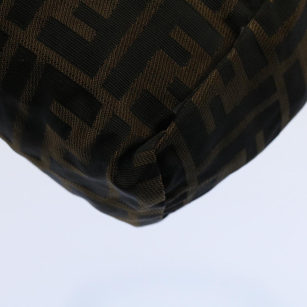 FENDI Zucca Canvas Hand Bag Black Brown59091