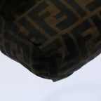 FENDI Zucca Canvas Hand Bag Black Brown59091